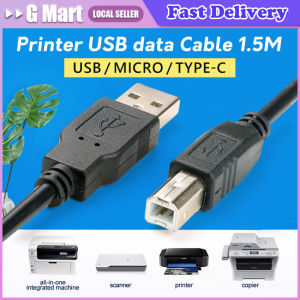 ⭐️【Local Warehouse】USB B to USB A Printer Cable USB 2.0 Male to Male Scanner Cord High Speed Printer Cord for HP Canon Epson Dell Brother Lexmark
