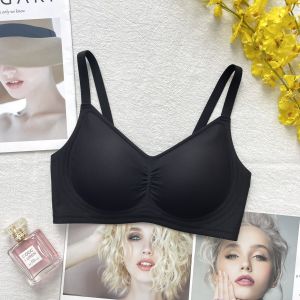 Sensation บางไร้รอยต่อ สปอร์ตบรา ผู้หญิง ชุดชั้นใน Jelly Strip Push Up ไม่มีแหวนเหล็ก ผ้าไนลอนที่สะดวกสบายตลอดทั้งปี