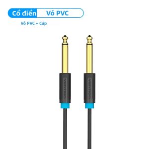 Vention | Cáp Guitar Aux Vention 6.5mm Cáp Âm Thanh Nam Đến Nam 6.35mm Cho Đàn Guitar Stereo Trộn Loa Khuếch Đại - Braid Shielded