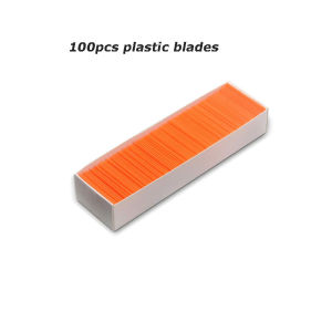Plastic Scraper with 100/200 Plastic Blades Multipurpose Window Scraper Non-Scratch Scraper for Removing Stickers Decals Glue