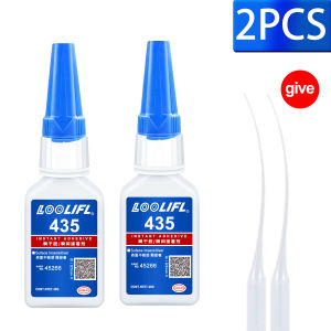 LOOLIFL | 435 Keo Siêu Dính Tức Thì Cực Mạnh Keo Dán Cyanoacrylate Khô Nhanh Cho Da Cao Su Gỗ Kim Loại - Chất Kết Dính Dạng Lỏng Để Sửa Chữa Tại Nhà Đồ Thủ Công DIY
