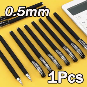 1pcs 0.5mm Gel Pens Ballpen Neutral Pen Black Signature Pen Students Carbon Pen School Stationery