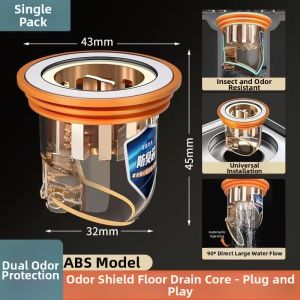 Anti-Odor and Insect Prevention Drain Core