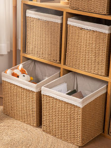 Kalec Grid Basket Storage Box Woven Basket Drawer Organizer Household Miscellaneous Item Sorting Box Japanese Style Paper Material