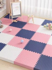 Thickened Foam Childrens Crawling Mat Bedroom Tatami Puzzle Thickened Pad 60 Environmental Protection Home Use Leaf Pattern Floor Mat