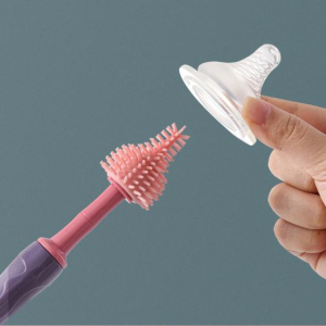 Silicone Bottle Brush: A 360° Rotating Handle Baby Bottle Cleaning Tool - A Comprehensive Guide