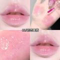 New Pink Shiny Lip Glaze Lip Gloss Moisturizing Transparent Plump Lip Gloss Overlap Lipstick Glossy Lip Balm Moisturizing Lipstick. 