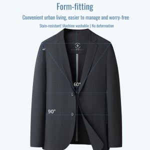 Mens light luxury business suit jacket