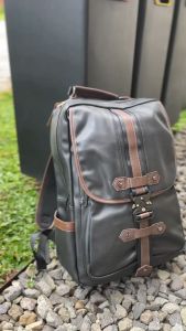 Tas Ransel Kulit Pria Import Sekolah Dan Kantor Backpack Leather Premium Waterproof #9701