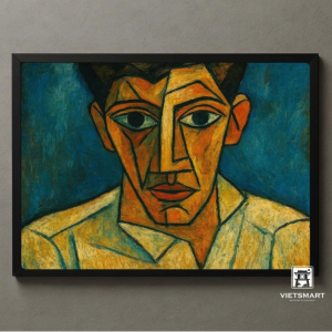 Tranh Nghệ thuật "Chân Dung Một Người Đàn Ông" VIETSMART ART - Acrylic 60 x 90cm