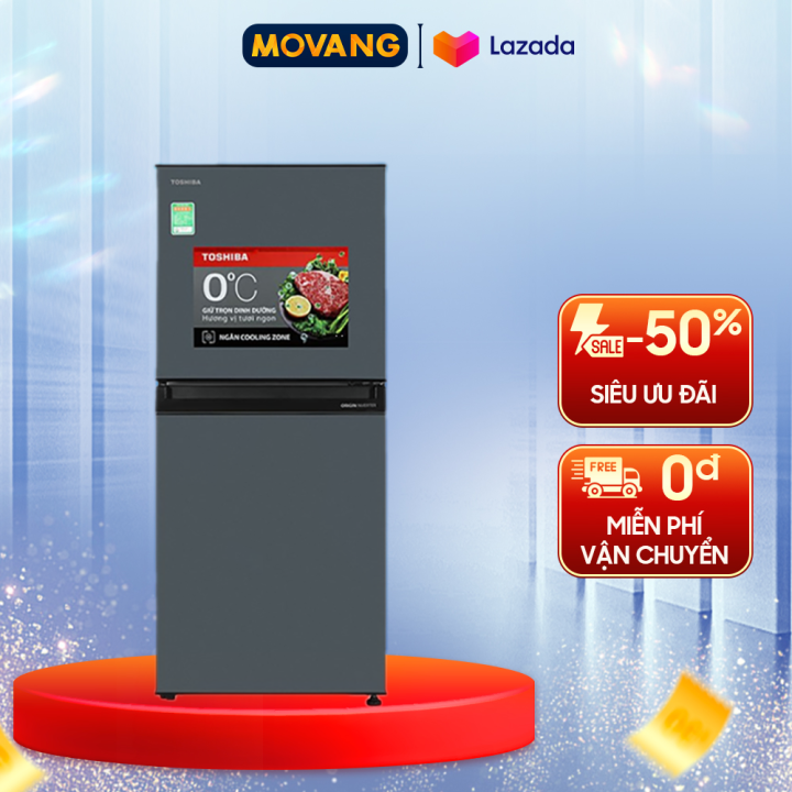 [GIAO TẠI HCM] - Tủ lạnh Toshiba Inverter 194 lít GR-RT252WE-PMV(52) - Làm lạnh đa chiều - Ngăn Cooling Zone 0°C - Khử mùi diệt khuẩn với công nghệ PureBio