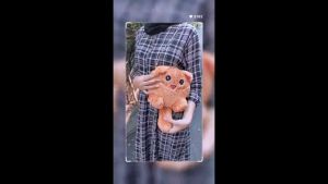 Tas Selempang Boneka Kucing FYKACU Tas tali rantai Tas bulu korean style