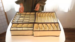 FinDee ที่เก็บชุดชั้นใน กล่องเก็บเสื้อผ้า กล่องเก็บชุดชั้นใน   clothes storage box