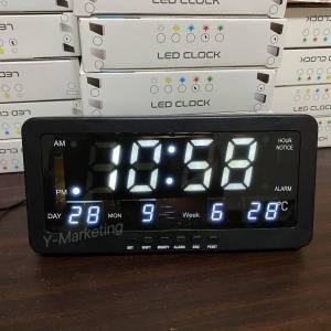 (1008) LED Digital Alarm Clock Wall-Hang & Stand (Can Set 4 Different Alarm Time)