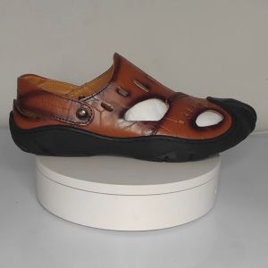 Prikol Sport Klasik Cap Toe Sandal Gunung Musim Panas Sandal Touring Outdoor Kulit Sapi Tahan Air Lentur 062