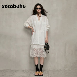 xocoboho | Stylish and Graceful White Outfit Skirt Set
