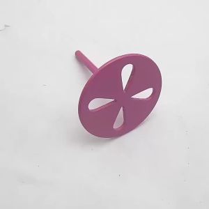1Pcs Rose Red Coated 25mm Nail Sanding Disc Plate 2.35mm Shank Stainless Steel Tool for Manicure & Pedicure