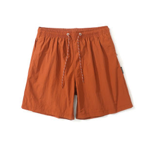 Quần Short Nylon Chống Thấm Nước Mùa Hè Thời Trang Thường Ngày Cạp Chun Cho Cặp Đôi Quần Đi Biển Có Thiết Kế Lưu Trữ