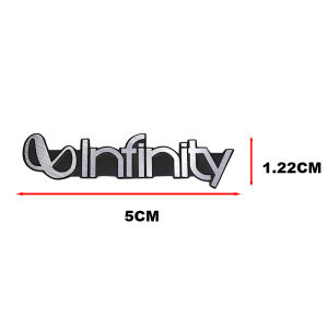 2/4pcs high-quality Metal infinity logo car Hi-Fi Speaker audio Speaker Badge stereo Emblem sticker Auto styling accessories