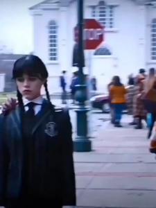 The Wednesday Addams Cosplay Costume For Adult & Kids Women dress Girls School Uniform Halloween prop