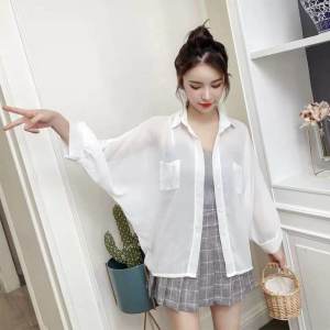 Áo Chống Nắng Tay Dài Thoáng Khí Cho Nữ Mùa Hè Chống Tia UV Áo Chống Nắng Bằng Vải Voan Mỏng Mới 2024 Áo Khoác Ngoài Kiểu Tiên Nữ