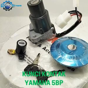 KUNCI KONTAK ASSY SET 5BP YAMAHA SCORPIO Z OLD/LAMA PLUS TUTUP TANGKI KUNCI JOK KUALITAS ASLI ORI