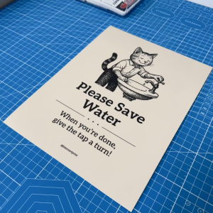 Please Save Water. Tolong Jimat Air. 请节约用水. Sticker Sign Signage. Tutup Paip Air. Jangan Membazir Air. Do Not Waste.