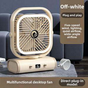 2025 New Desktop USB Charging Small Fan Powerful Wind Long Battery Life Office Table Fan Dormitory Student Bed Home Use Fan