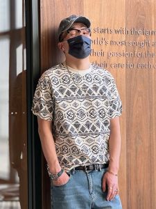 Hong Kong Style Mens Short Sleeve T-Shirt round Neck Flocking Printing Summer Fashionable Base Shirt Cotton Polyester Blend