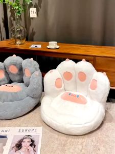 Chair Seat Cushion Soft Cute Cat Claw Back Support Cartoon Pillow Lovely Living Room Office Chair Tatami Mat