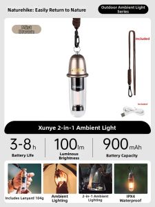 NatureHike | Portable Camping Light Torch 2 in 1