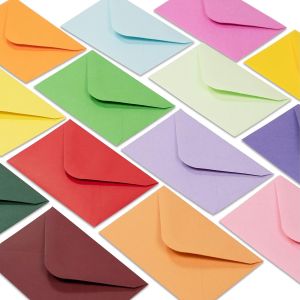 30PCS/PACK Candy Color Mini Envelopes DIY Multifunctional Craft Paper Envelope For Business Card Letter Paper Postcards