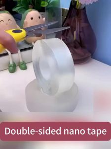 Double Sided Tape Heavy-Duty Transparent Installation Tape Detachable Double-Sided Tape Suitable for Walls Posters Carpets