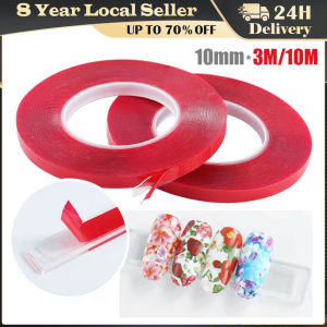 Transparent Double Adhesive Tape Nail Tip Adhesive Tape Acrylic Display Bar Nail Art Swatch Display Tool