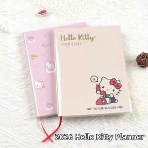 XIEJIAN | Cute Kitty Cartoon Aesthetic Colorful Pages Hard Cover Thick Notebook A5