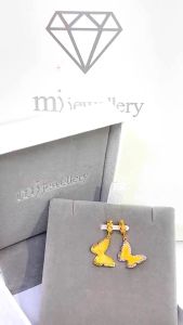 MJ Jewellery Gold Cutting Butterfly Charm P91  375 Gold & 916 Gold