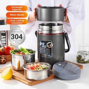 Stainless Steel Thermal Lunch Box High Capacity