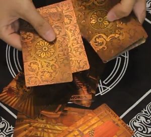 Kartu Tarot Neo Rider Waite Anti Air PVC Waterproof Gold Foil 1.0