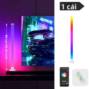Đèn Sàn LED RGB 150CM Điều Khiển Bằng Ứng Dụng Đổi Màu Thông Minh Đèn Chiếu Sáng Xung Quanh Thông Minh Cho Phòng Ngủ Phòng Khách Đèn Góc Có Thể Điều Chỉnh Độ Sáng