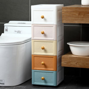 Plastic Multi-layer Drawer Style Storage Cabinet for Bathroom And Kitchen Narrow Space Organizer Closet under Sink Rack