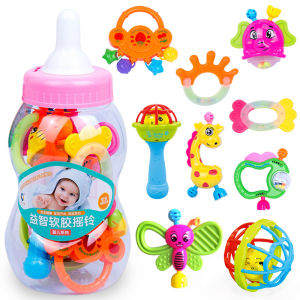Baby toys 9pcs/Set Colorful Toys Teething Kids Educational Crib Mobiles Baby Teether Toy for Girls baby toys 6 to 12 months toy for boys kids in Bottle
