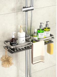 NIGESI | Multi-Function Bathroom Storage Rack Space Aluminum No Drilling