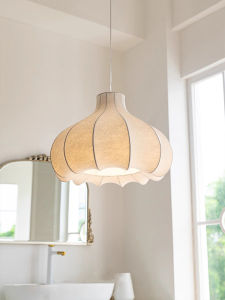 MUMUDENGSHIGUAN | French Cream Style Silk Designer Onion-shaped Chandelier