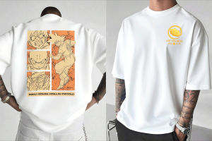 Bandai | Dragon Ball Z Goku Piccolo Anime Graphic T Shirt Men Cotton Short Sleeve Tee Summer Streetwear Oversized Casual Graphic Tee Tops