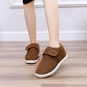 สะดวกสบาย ผ้าขนแกะ เสือดาวพิมพ์เรียงราย ผู้หญิง รองเท้าแตะแบบสวม ลำลอง รองเท้ากันลื่น ผ้าฝ้าย รองเท้าสําหรับบ้าน ฤดูหนาว สวมใส่