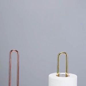 Tempat Handuk Kertas Besi Tempat Gulung Penyimpanan Dapur Tempat Gulung Kertas Vertikal Tempat Handuk Kertas Logam