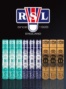 RSL Badminton Shuttlecocks DTL Series Duck Goose Feathers Training Entertainment High Impact Resistance Composite Cork Head