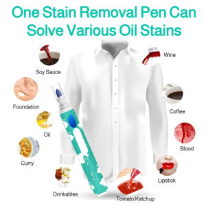1-3pc Clothing Stain Removal Pen Magic Washing-free Clothes Bleach Pen for Removing Oil Wine Coffee Tea Stains on T-Shirt