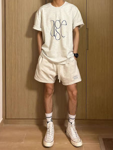 Quần Short Thể Thao Nam Mùa Hè 425G Phong Cách Mỹ Quần Dài Năm Điểm Ngoài Trời Thiết Kế Đơn Giản Thêu Ống Đứng Quần Dài Thường Ngày