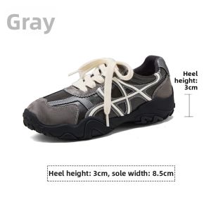 Josiny | Black Trendy New 2026 Autumn Spring Training Shoes Thick Bottom